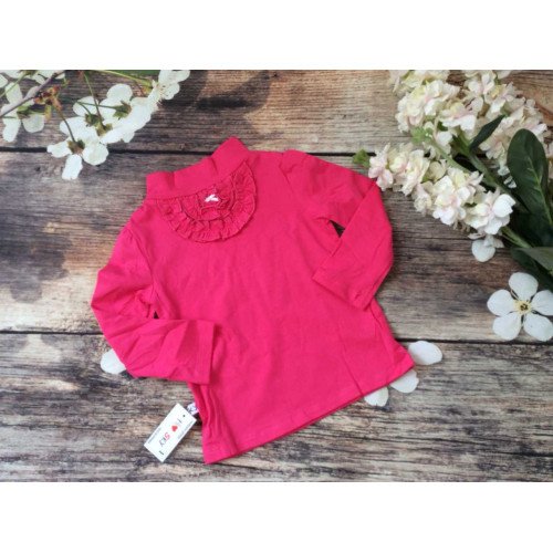Áo cổ lọ cotton thun co giãn bé gái size 6-10-